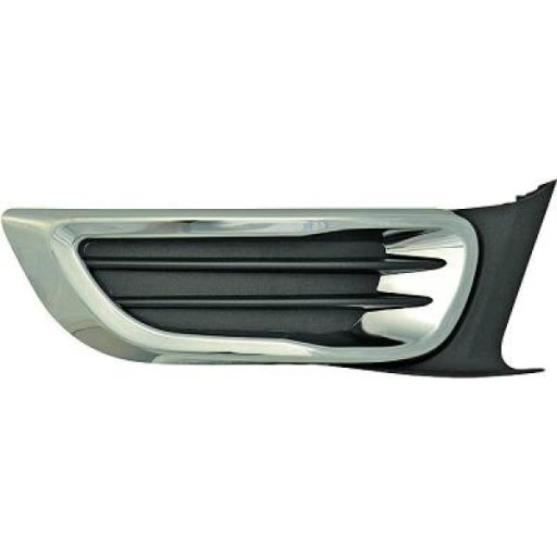 Bandeau Moulure De Pare Chocs Avant Droit Noir Chrome Citroen C3 Picasso 2009 Jusqu'à la phase suivante - Pièces auto Maroc