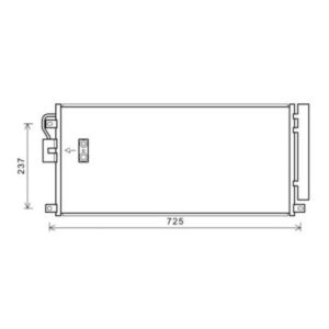Condenseur Climatisation Aluminium Avec Déshydrateur Ø Admission [Mm]: 11,8 Chevrolet/Daewoo Trax 2013 Jusqu'à la phase suivante - Pièces auto Maroc