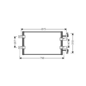 Condenseur Climatisation Sans Déshydrateur Réfrigérant: R 134A - Pièces auto Maroc