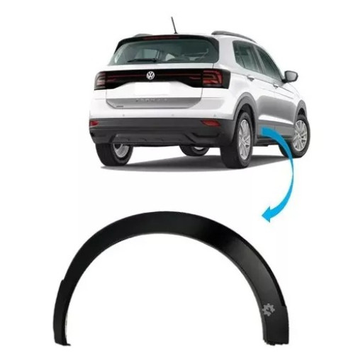 Elargisseur Aile Arrière Droit Volkswagen T-Cross 2019 Jusqu'à la phase suivante - Pièces auto Maroc