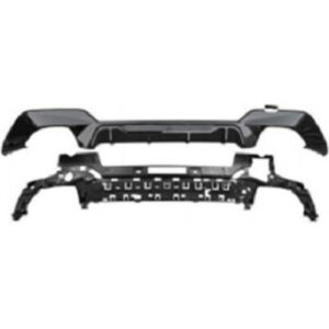 Enjoliveur Pare Chocs Arrière Noir Brillant Bmw 3-Reihe Lim/Tour.(G20) 2019 Jusqu'à la phase suivante - Pièces auto Maroc