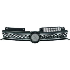 Grille De Calandre Argenté Gtd Look Volkswagen Golf 6 De 2008 À 2012 - Pièces auto Maroc