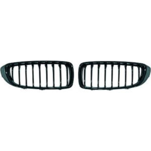 Grille De Calandre Brillant Noir Bmw Série 4 (F32, F33, F82, F83) De 2013 Jusqu'à la phase suivante - Pièces auto Maroc