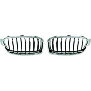 Grille De Calandre Chrome Noir Bmw Série 3 (F30, F31) De 2011 À 2015 - Pièces auto Maroc