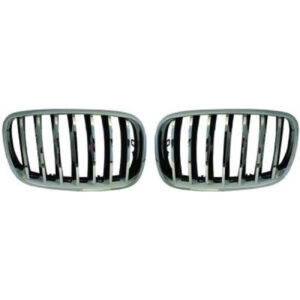 Grille De Calandre Chrome/Noir Bmw X5 (E70) De 2007 À 2013 - Pièces auto Maroc