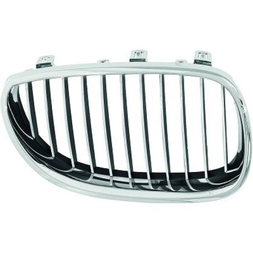 Grille De Calandre Chrome/Noir Droit À Partir De 200704 Bmw 5-Reihe (E1961) 2007 à 2010 - Pièces auto Maroc