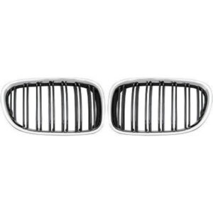 Grille De Calandre Chrome/Noir Version M Look Plastique Bmw 7-Reihe (F01) 2008 à 2012 - Pièces auto Maroc