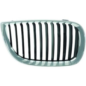 Grille De Calandre Droit Chrome/Noir Bmw Série 1 (E81 E82 E88) De 2004 À 2007 - Pièces auto Maroc