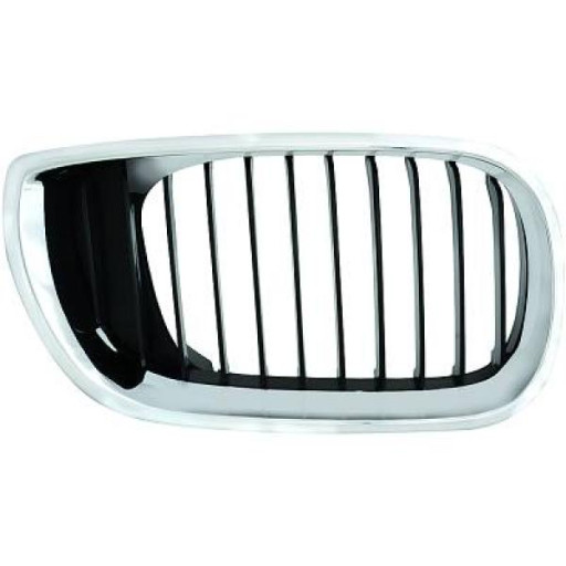 Grille De Calandre Droit Chrome/Noir Bmw Série 3 (E46) De 2001 À 2005 - Pièces auto Maroc