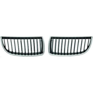 Grille De Calandre Droit Chrome/Noir Bmw Série 3 (E90 E91) De 2005 À 2008 - Pièces auto Maroc