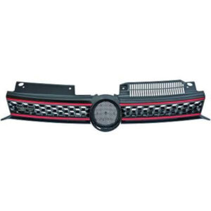 Grille De Calandre Gti Rouge Volkswagen Golf 6 De 2008 À 2012 - Pièces auto Maroc