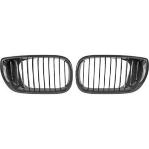 Grille De Calandre Noir Brillant Droit / Gauche Bmw 3-Reihe (E46) Lim./Touring 2001 à 2005 - Pièces auto Maroc