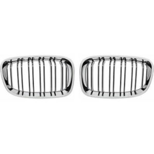 Grille De Calandre Noir Chrome Version M-Look Bmw 1-Reihe (F20/F21) 2011 à 2015 - Pièces auto Maroc