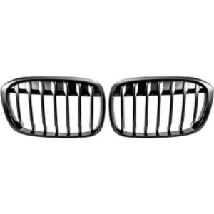 Grille De Calandre Noir Mat Kit Bmw X1 (F48) 2016 Jusqu'à la phase suivante - Pièces auto Maroc