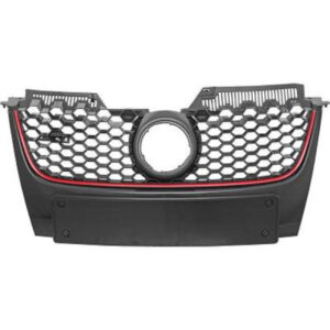 Grille De Calandre Noir/Rouge Pour Version Avec Équipement Sport Styling: 1 Volkswagen Golf V 2003 à 2008 - Pièces auto Maroc