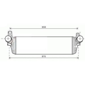 Intercooler Échangeur 715 X 215 De 2009 Jusqu'à la phase suivante - Pièces auto Maroc