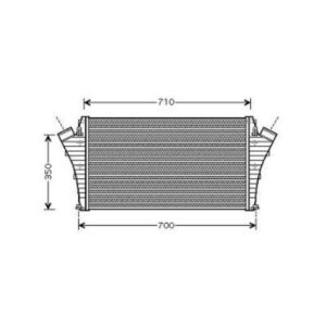 Intercooler Échangeur Aluminium Ø Sortie [Mm]: 57 Ø Admission [Mm]: 57 - Pièces auto Maroc