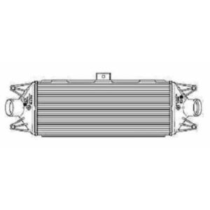 Intercooler Échangeur Aluminium Ø Sortie [Mm]: 60,0 Ø Admission [Mm]: 60,0 Fiat Iveco Daily 2000 à 2006 - Pièces auto Maroc
