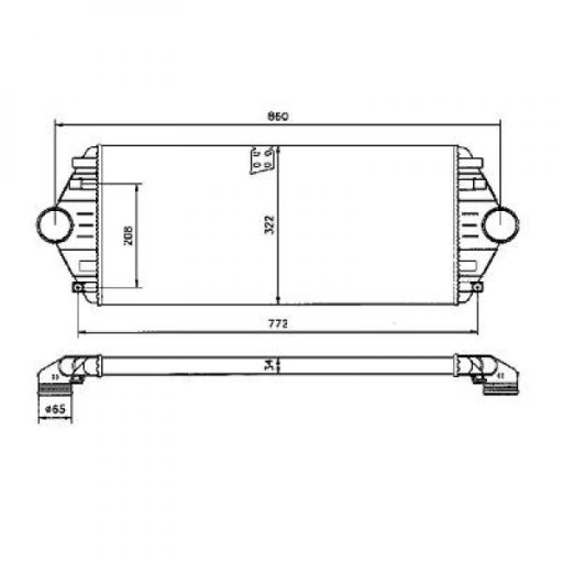 Intercooler Échangeur De 1994 Jusqu'à la phase suivante - Pièces auto Maroc