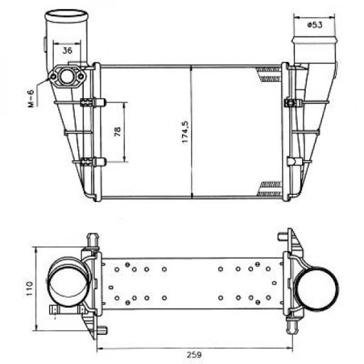 Intercooler Échangeur De 1995 Jusqu'à la phase suivante - Pièces auto Maroc