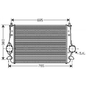 Intercooler Échangeur De 2002 À 2010 - Pièces auto Maroc