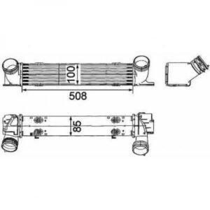 Intercooler Échangeur De 2004 Jusqu'à la phase suivante - Pièces auto Maroc