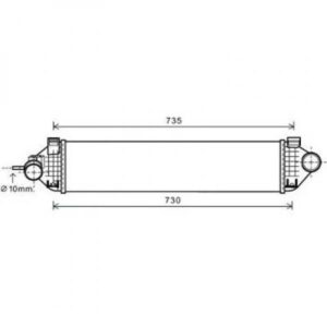 Intercooler Échangeur De 2011 Jusqu'à la phase suivante - Pièces auto Maroc