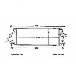 Intercooler Échangeur Épaisseur [Mm]: 40 De 2006 Jusqu'à la phase suivante - Pièces auto Maroc