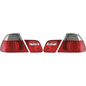 Kit De Feux Arrières Blanc/Rouge Led Kit 4 Pièces Bmw 3-Reihe (E46) Coupe/Cabrio 1999 à 2003 - Pièces auto Maroc