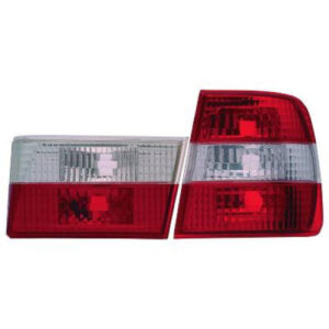 Kit De Feux Arrières Blanc Rouge Limpide Bmw 5-Reihe (E34) 1988 à 1996 - Pièces auto Maroc