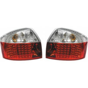 Kit De Feux Arrières Brillant Blanc/Rouge Audi A4 De 2000 À 2004 - Pièces auto Maroc