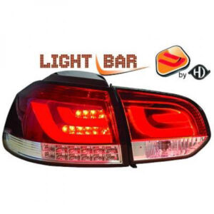 Kit De Feux Arrières Chrome Rouge Volkswagen Golf 6 De 2008 À 2012 - Pièces auto Maroc