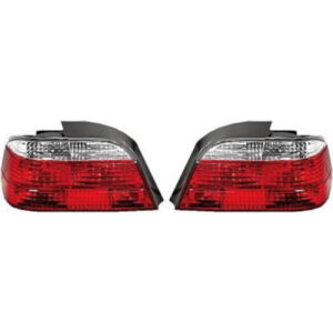 Kit De Feux Arrières Fini Brillant Blanc/Rouge Bmw 7-Reihe (E38) 1994 à 1998 - Pièces auto Maroc