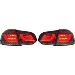 Kit De Feux Arrières Gris Fumée Rouge Volkswagen Golf 6 De 2008 À 2012 - Pièces auto Maroc
