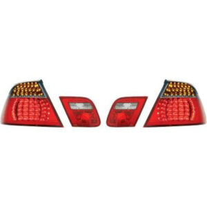 Kit De Feux Arrières Led Noir Rouge Bmw 3-Reihe (E46) Coupe/Cabrio 1999 à 2003 - Pièces auto Maroc