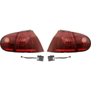 Kit De Feux Arrières Led Rouge Limpide Volkswagen Golf V 2003 à 2008 - Pièces auto Maroc