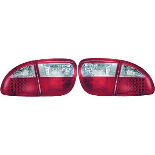 Kit De Feux Arrières Version Led Blanc/Rouge Seat Leon 1 De 1999 À 2005 - Pièces auto Maroc