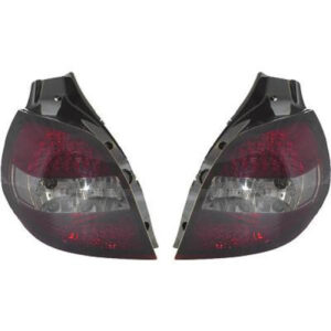 Kit De Feux Arrières Version Led Rouge/Noir Renault Clio 3 De 2005 À 2009 - Pièces auto Maroc