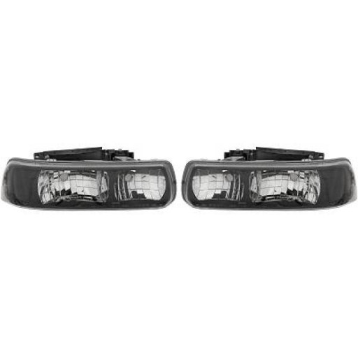 Kit De Projecteurs Principaux Noir Limpide Daewoo Silverado 1999 à 2002 - Pièces auto Maroc