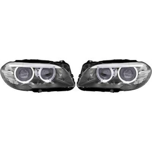 Kit De Projecteurs Principaux Pour Circulation À Droit D1S Angel Eyes Bmw 5-Reihe (F2011 Lci) 2013 à 2017 - Pièces auto Maroc