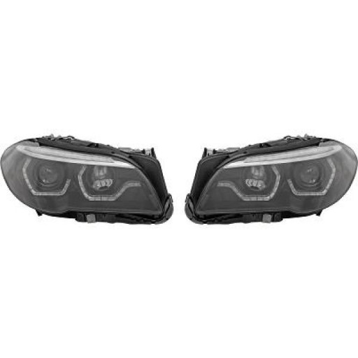 Kit De Projecteurs Principaux Pour Circulation À Droit D1S Noir Bmw 5-Reihe (F2011) 2010 à 2013 - Pièces auto Maroc