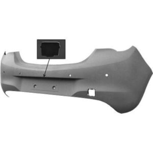 Pare Chocs Arrière 4 Trous Opel Corsa E 2005 Trg. 2015 à 2019 - Pièces auto Maroc