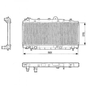 Radiateur Refroidissement Du Moteur 270 X 661 Boite Auto De 1996 À 1999 - Pièces auto Maroc