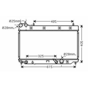 Radiateur Refroidissement Du Moteur 325 X 650 De 2002 À 2007 - Pièces auto Maroc