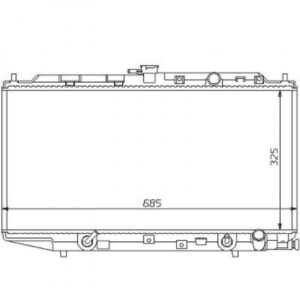 Radiateur Refroidissement Du Moteur 325 X 685 Boite Auto De 1988 À 1992 - Pièces auto Maroc
