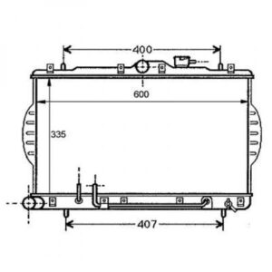Radiateur Refroidissement Du Moteur 335 X 602 De 1994 À 2000 - Pièces auto Maroc