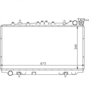 Radiateur Refroidissement Du Moteur 340 X 673 X 25 Pour Boite Manuelle De 1990 À 1996 - Pièces auto Maroc