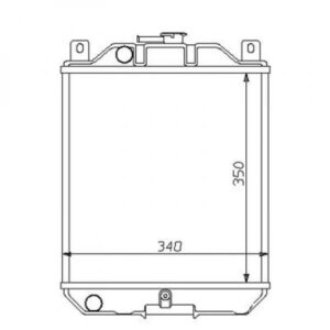 Radiateur Refroidissement Du Moteur 350 X 330 Pour Boite Manuelle De 1989 À 1995 - Pièces auto Maroc