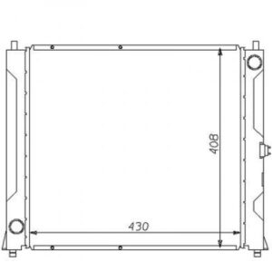 Radiateur Refroidissement Du Moteur 350 X 348 X 25 Pour Boite Manuelle De 1991 À 2001 - Pièces auto Maroc