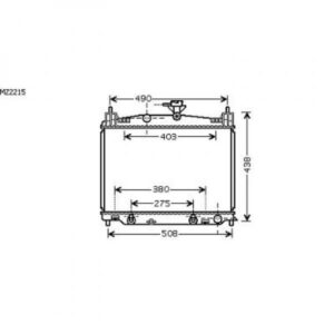 Radiateur Refroidissement Du Moteur 350 X 515 X 16 De 2007 Jusqu'à la phase suivante - Pièces auto Maroc